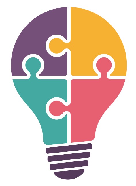 Lightbulb puzzle icon